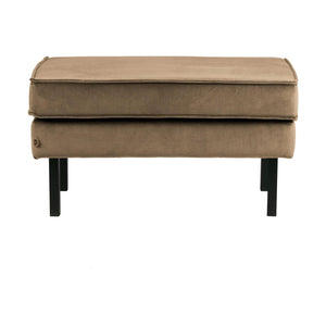 WOOOD Rodeo hocker velvet Taupe