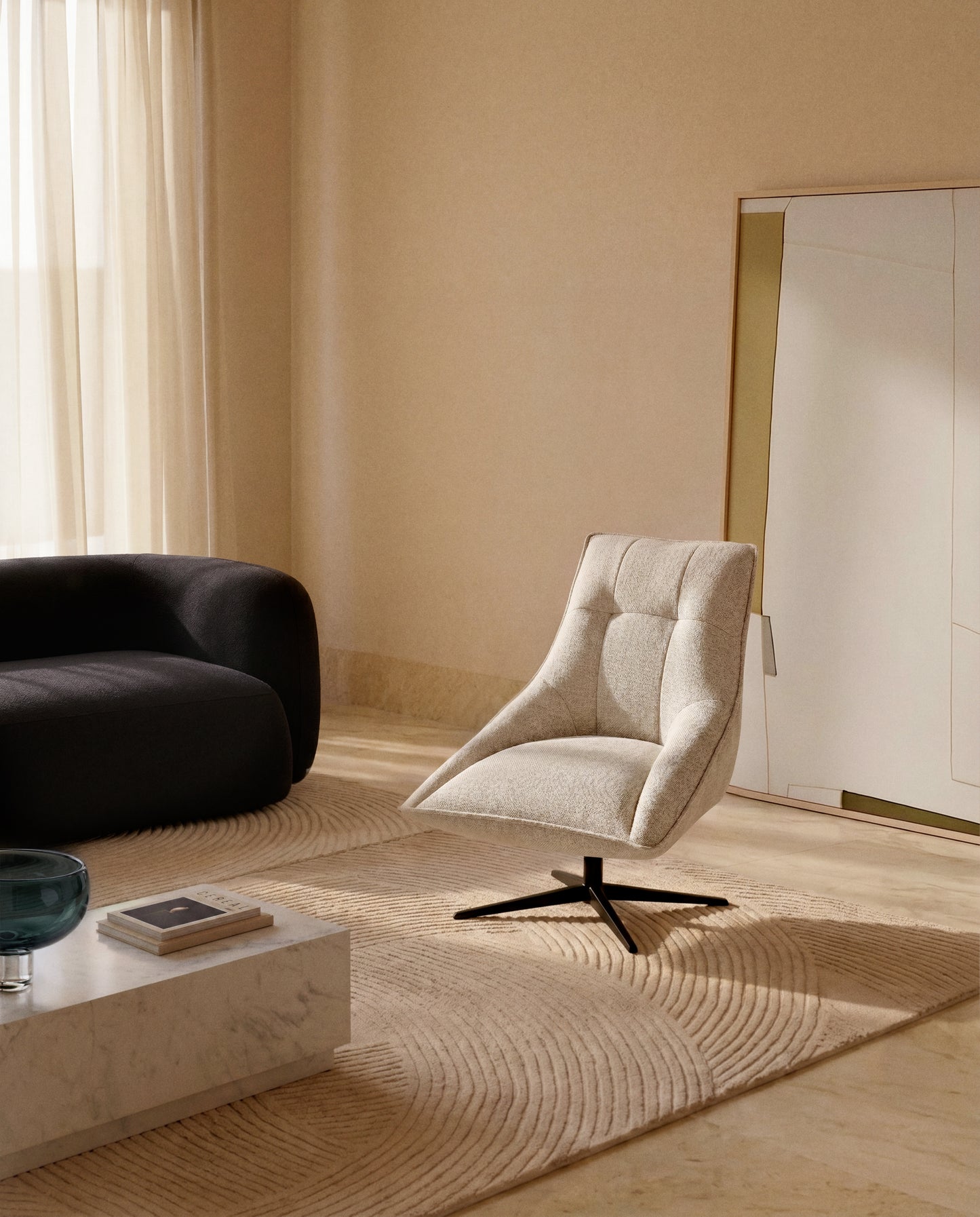 Kave Home Dirala fauteuil Beige