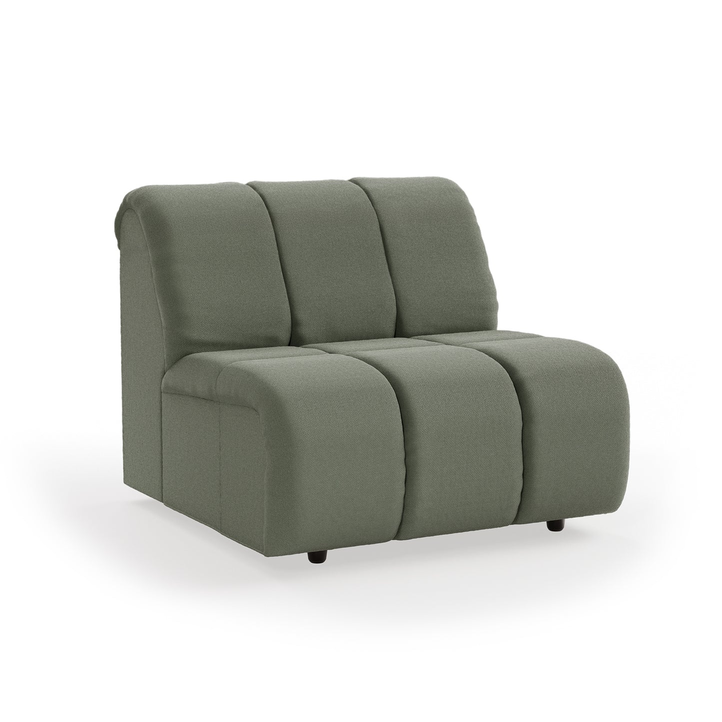 HKliving Wave bank middle Linen Army Green