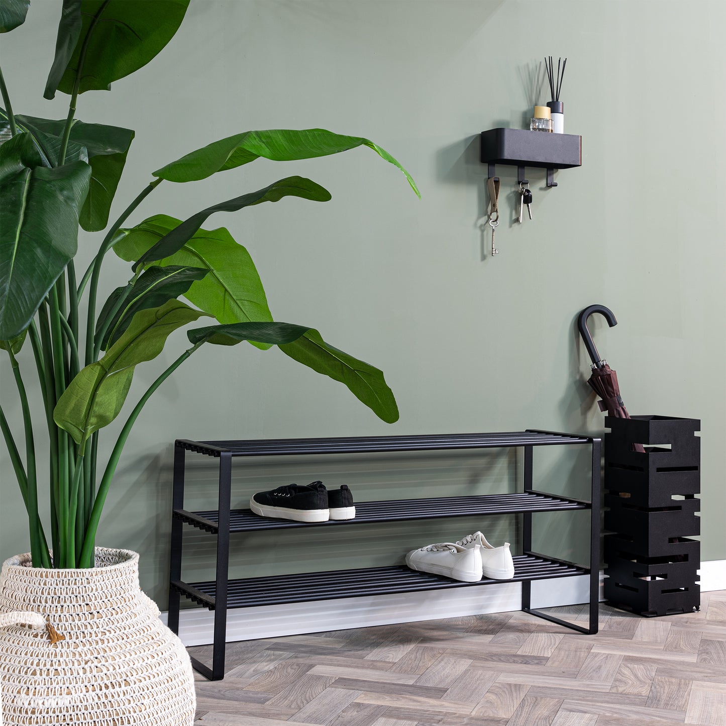 Spinder Design Rex SR 2 - 100 cm schoenenrek Zwart