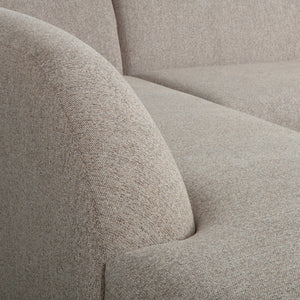 WOOOD Sloping hoekbank links Naturel Melange