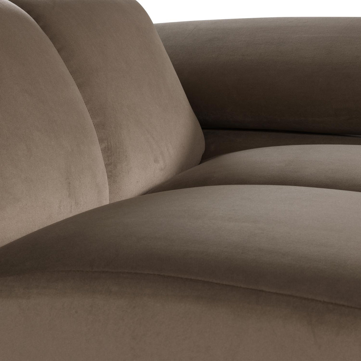 WOOOD Mojo 1-zits bank arm rechts velvet Taupe