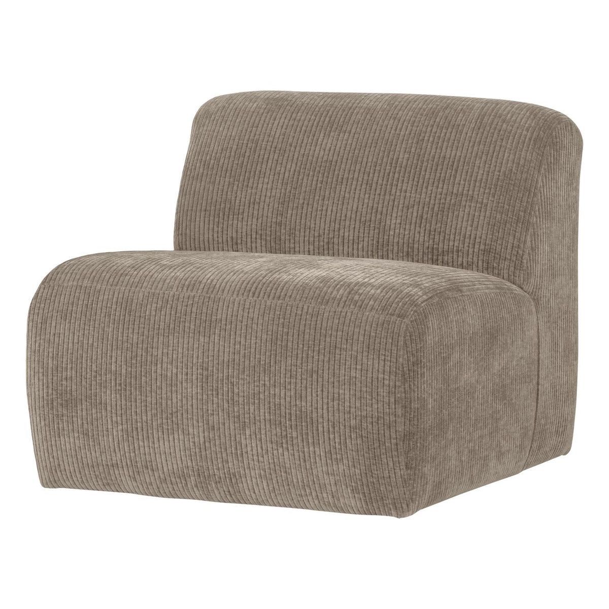 WOOOD Mojo Base 1-zits bank rib Donkerzand