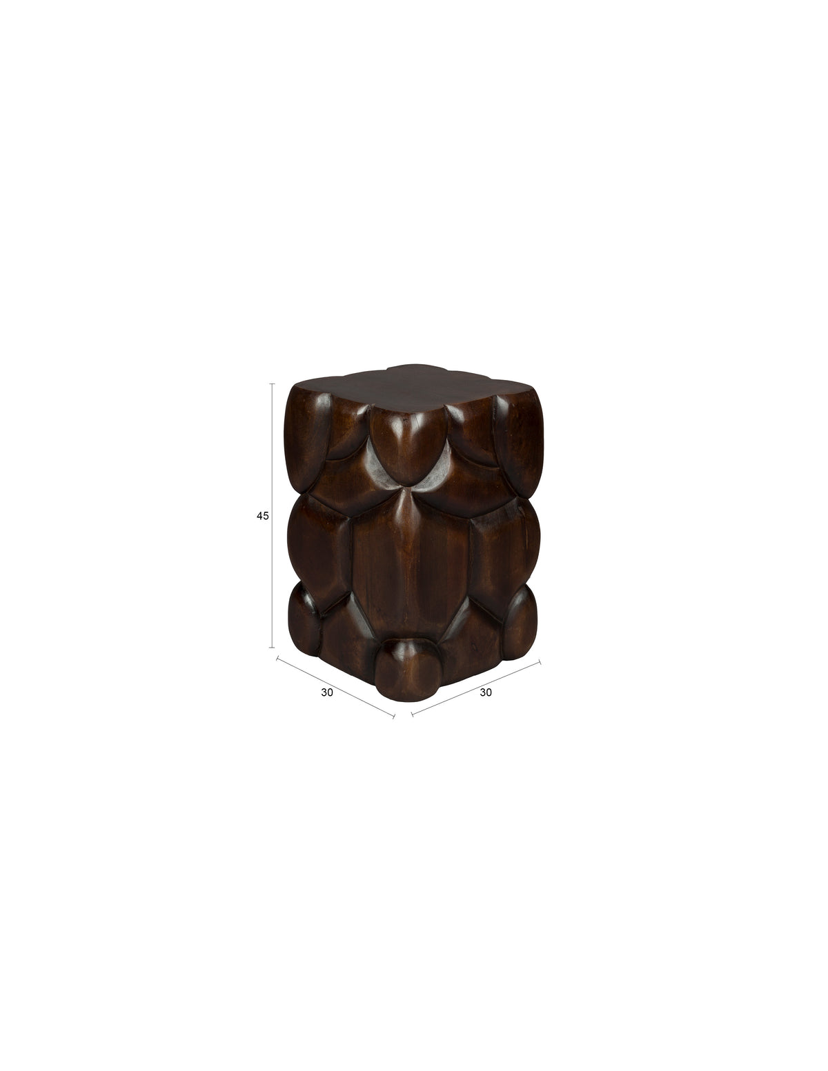 Dutchbone Brooklyn bijzettafel bruin
