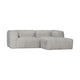 WOOOD Bean chaise longue bank rechts Grove Melange Naturel