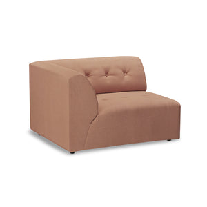 HKliving Vint 1,5-zits bank left Linen Dusty Rose
