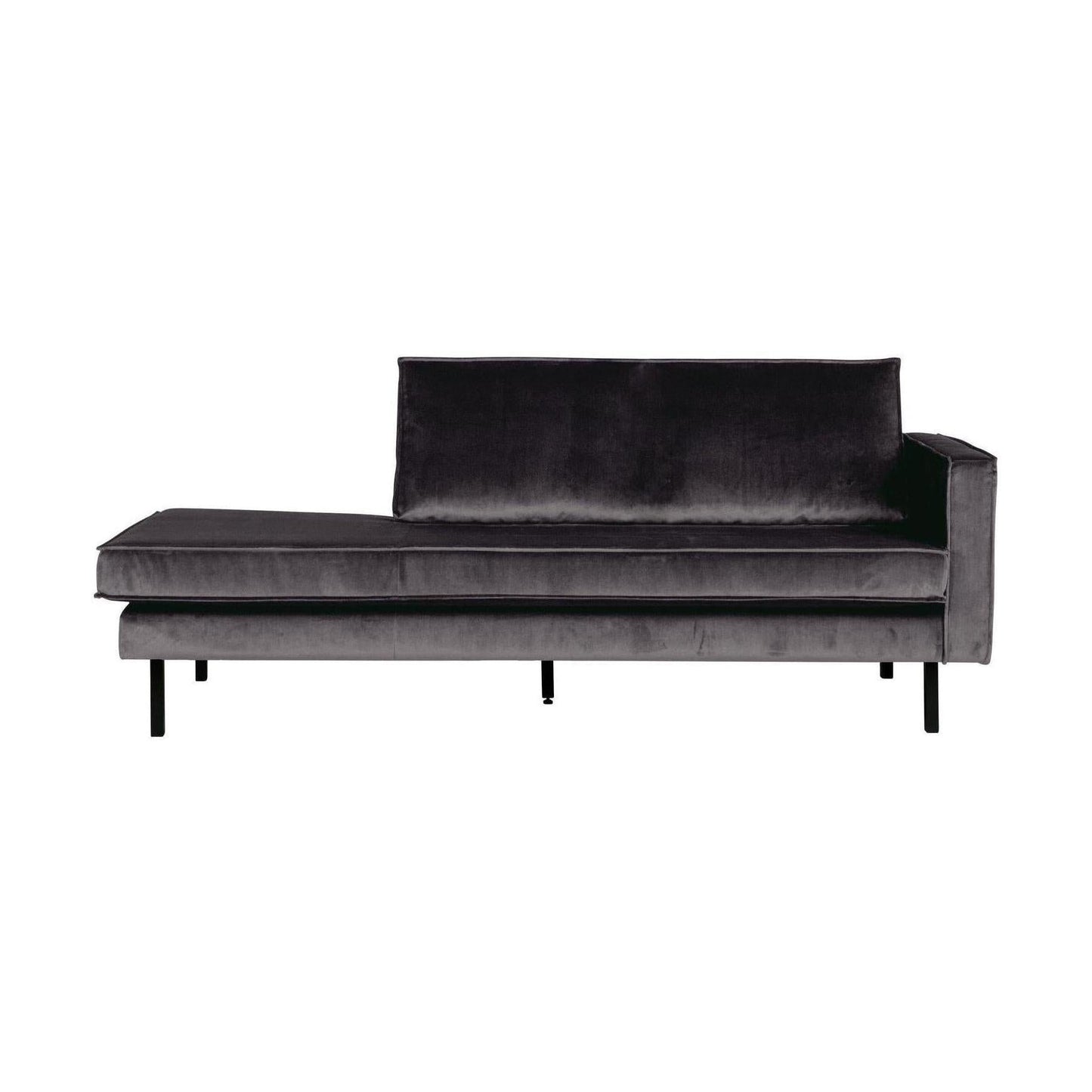 WOOOD Rodeo daybed rechts velvet Antraciet