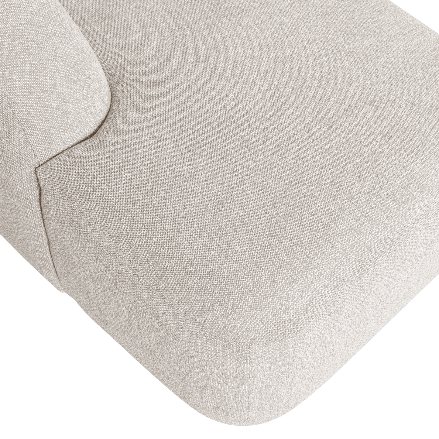 WOOOD Sloping U-vorm bank Pearl Melange