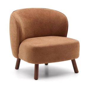 Kave Home Ulit fauteuil Terracotta walnoot