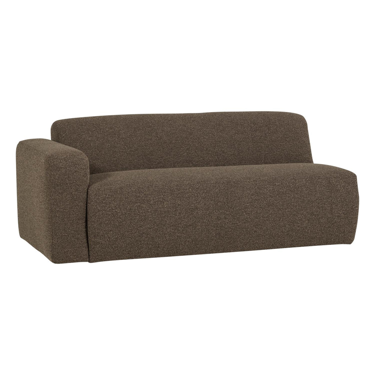 WOOOD Mojo Base 2-zits bank arm links bouclé Bruin