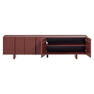 WOOOD Basu tv-meubel 200 cm Bordeauxrood