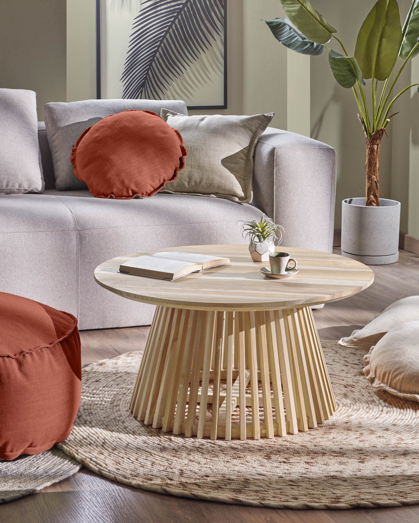 Kave Home Jeanette salontafel Ø80 cm Naturel