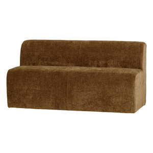 WOOOD Mojo Base eetkamerbank 164 cm rib Honinggeel