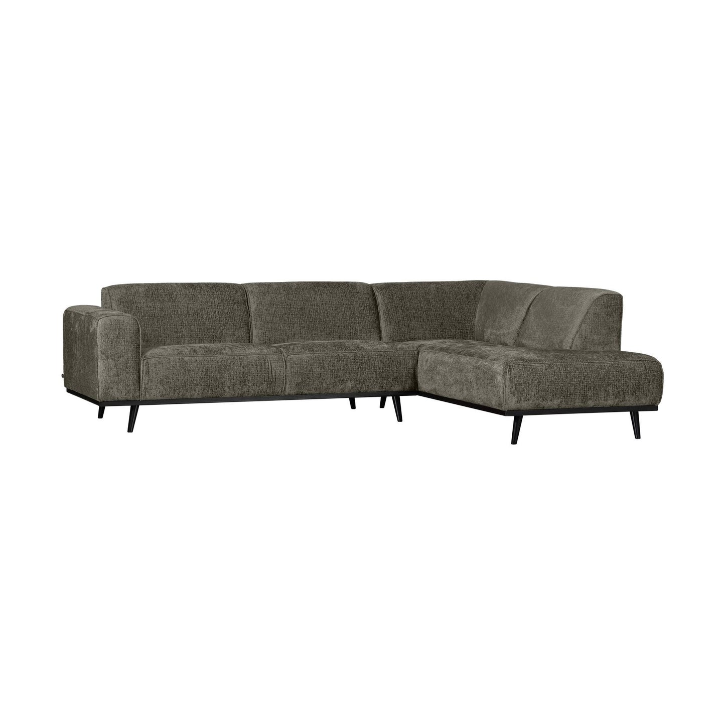 WOOOD Statement hoekbank rechts Structure Velvet Frost