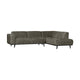 WOOOD Statement hoekbank rechts Structure Velvet Frost