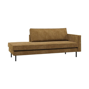WOOOD Rodeo daybed rechts ribstof Honinggeel