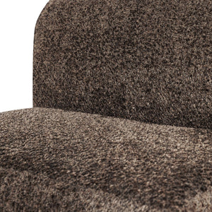 WOOOD Mojo Base eetkamerbank 84 cm met rugleuning wollig Bruin