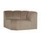 WOOOD Mojo bank hoekelement rond velvet Khaki