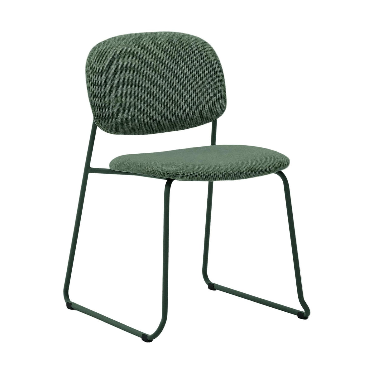 Kave Home Meli eetkamerstoel chenille Groen