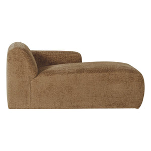 WOOOD Mojo Base chaise longue bank arm rechts wollig Honinggeel