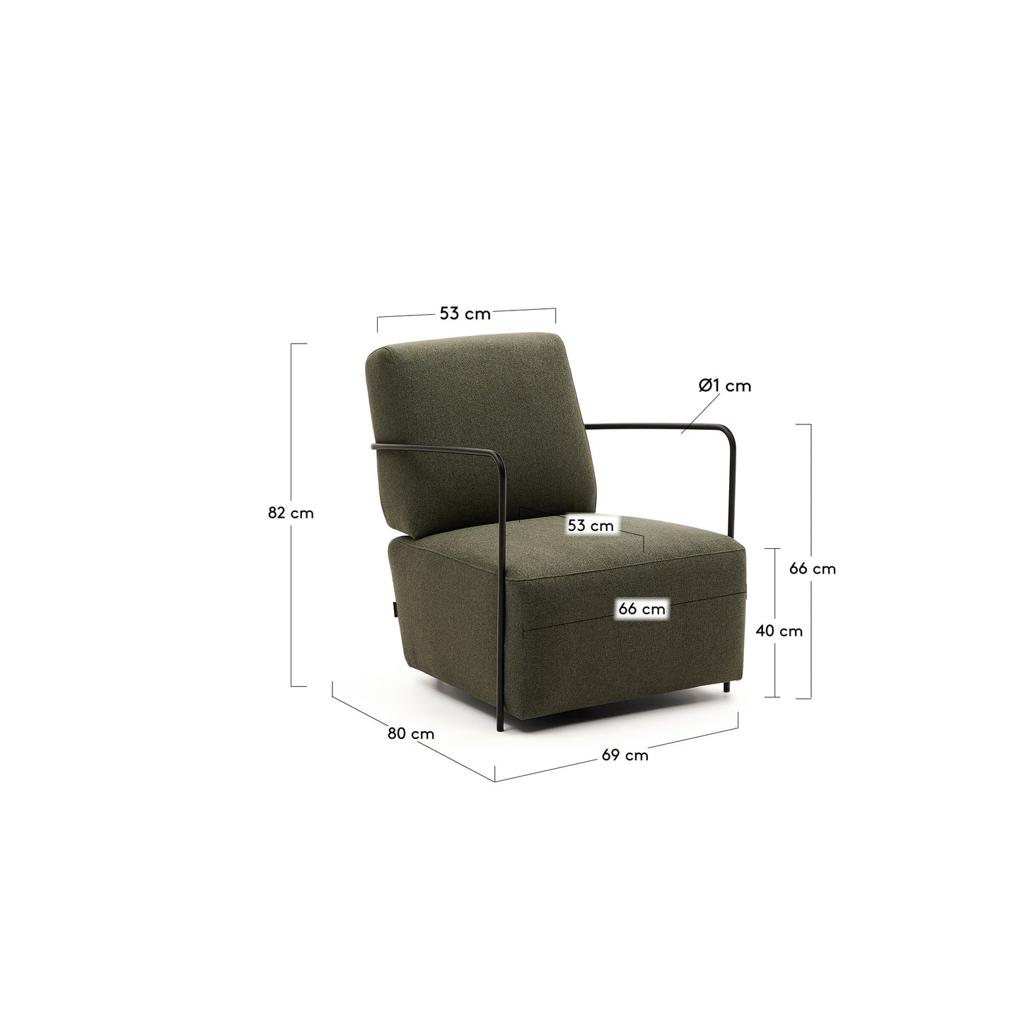 Kave Home Gamer fauteuil Green