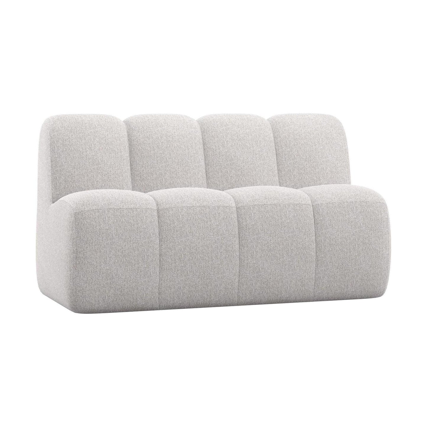 WOOOD Mojo eetkamerbank 164 cm met rugleuning bouclé Ecru Melange