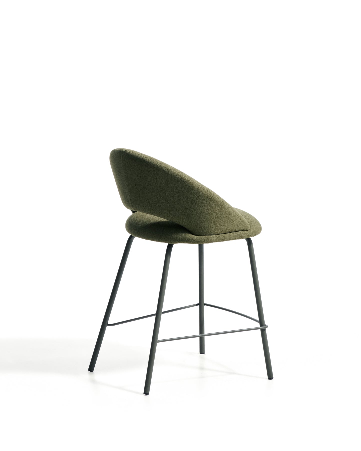 Kave Home Bonali barkruk H65 chenille Green