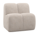 WOOOD Mojo eetbank 84 cm met rugleuning Ribstof Ecru