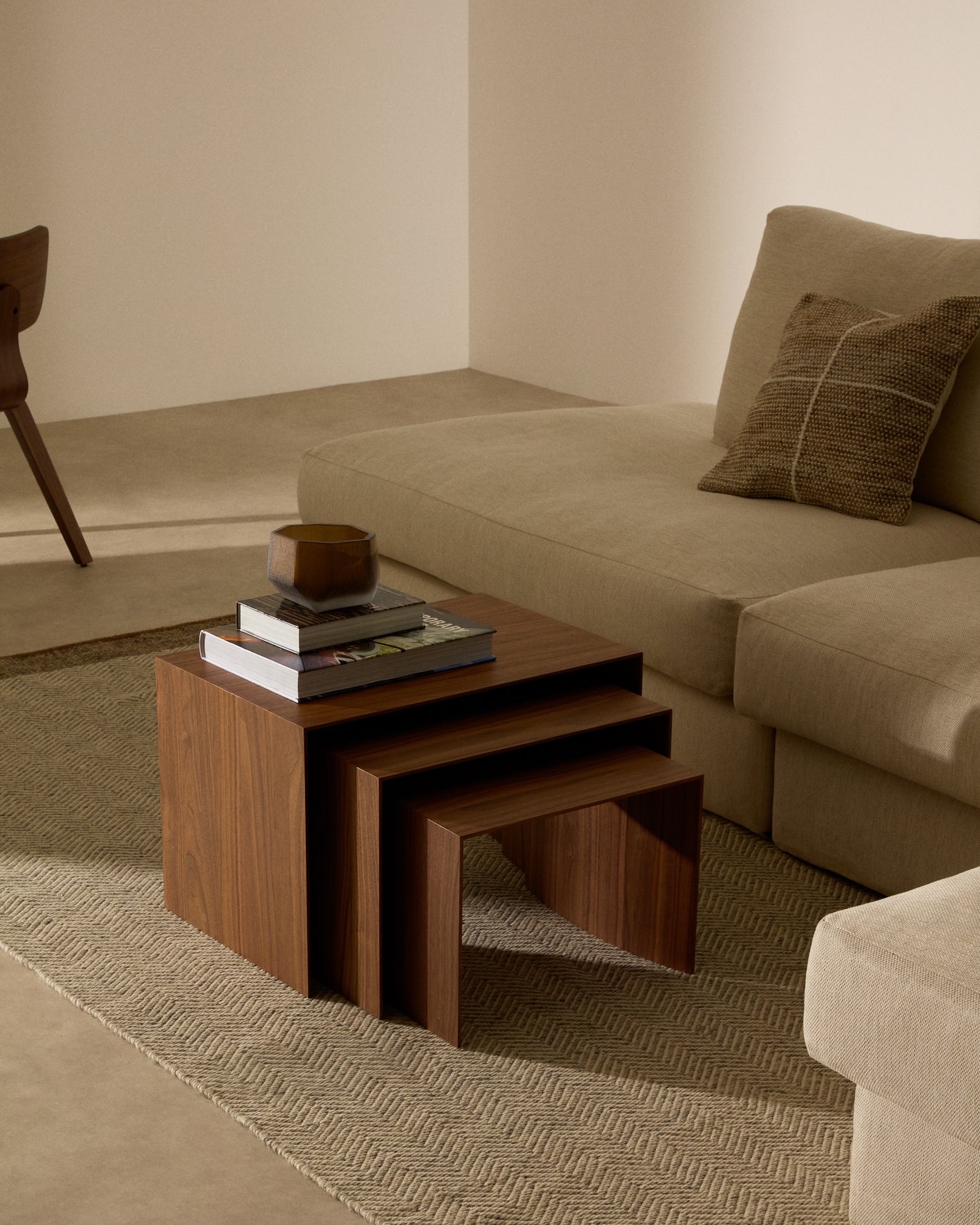 Kave Home Litto bijzettafel set van 3 Brown