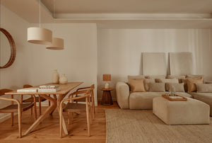 Kave Home Jeanette bijzettafel Ø50 cm Naturel