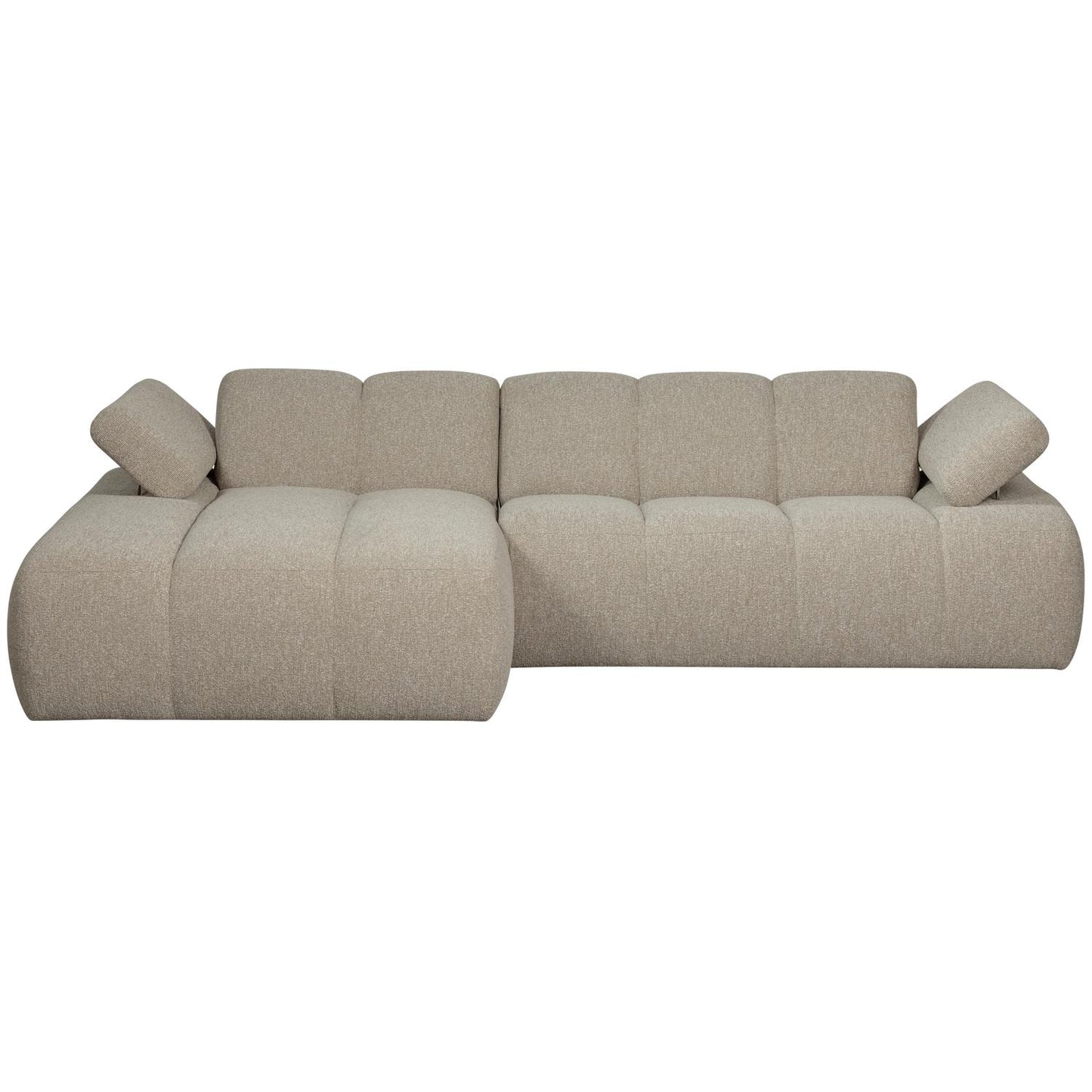 WOOOD Mojo chaise longue bank links bouclé Beige Melange