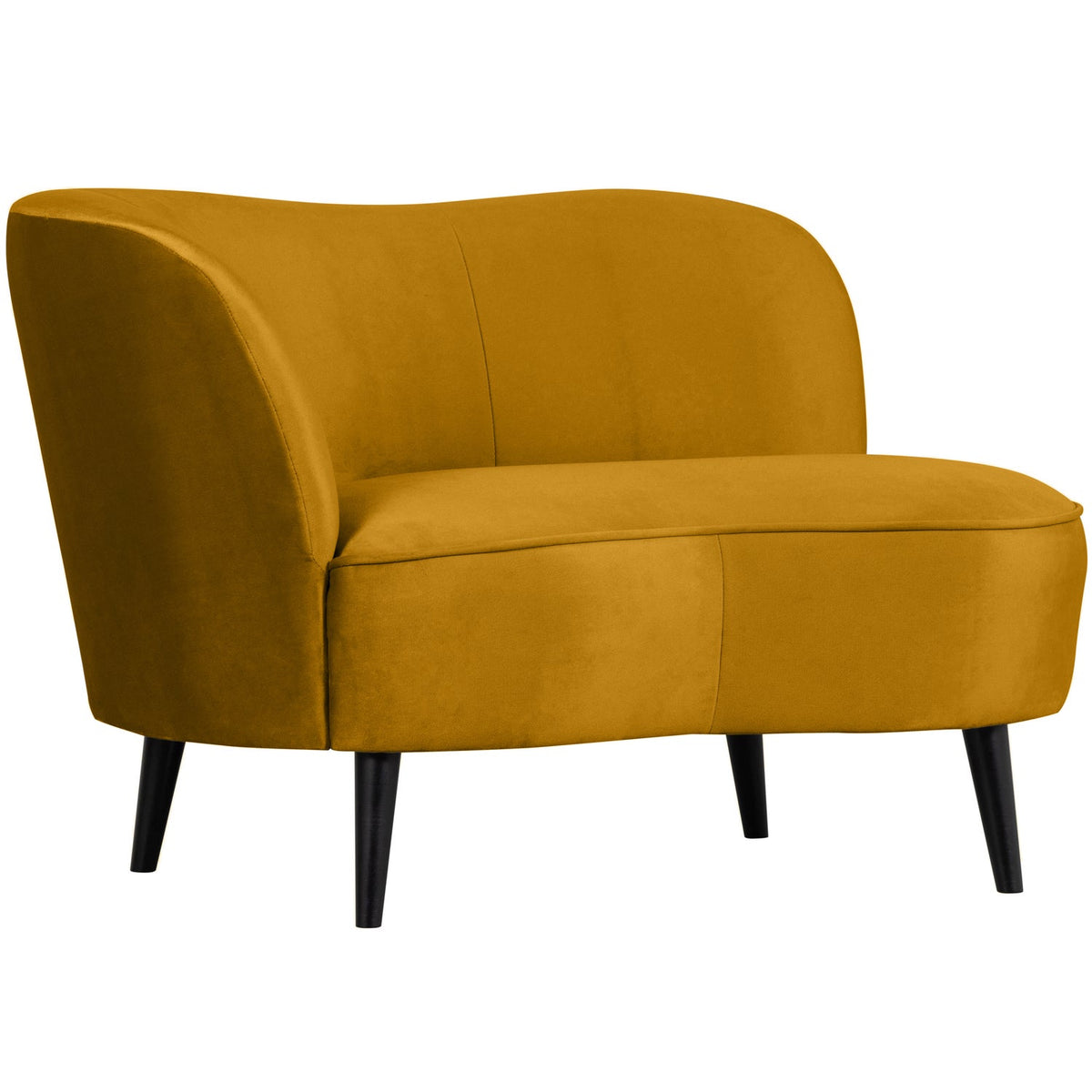 WOOOD Sara lounge fauteuil links velvet Oker