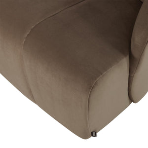WOOOD Mojo draaifauteuil velvet Taupe