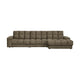 WOOOD Second Date chaise longue bank rechts structure velvet Bonsai