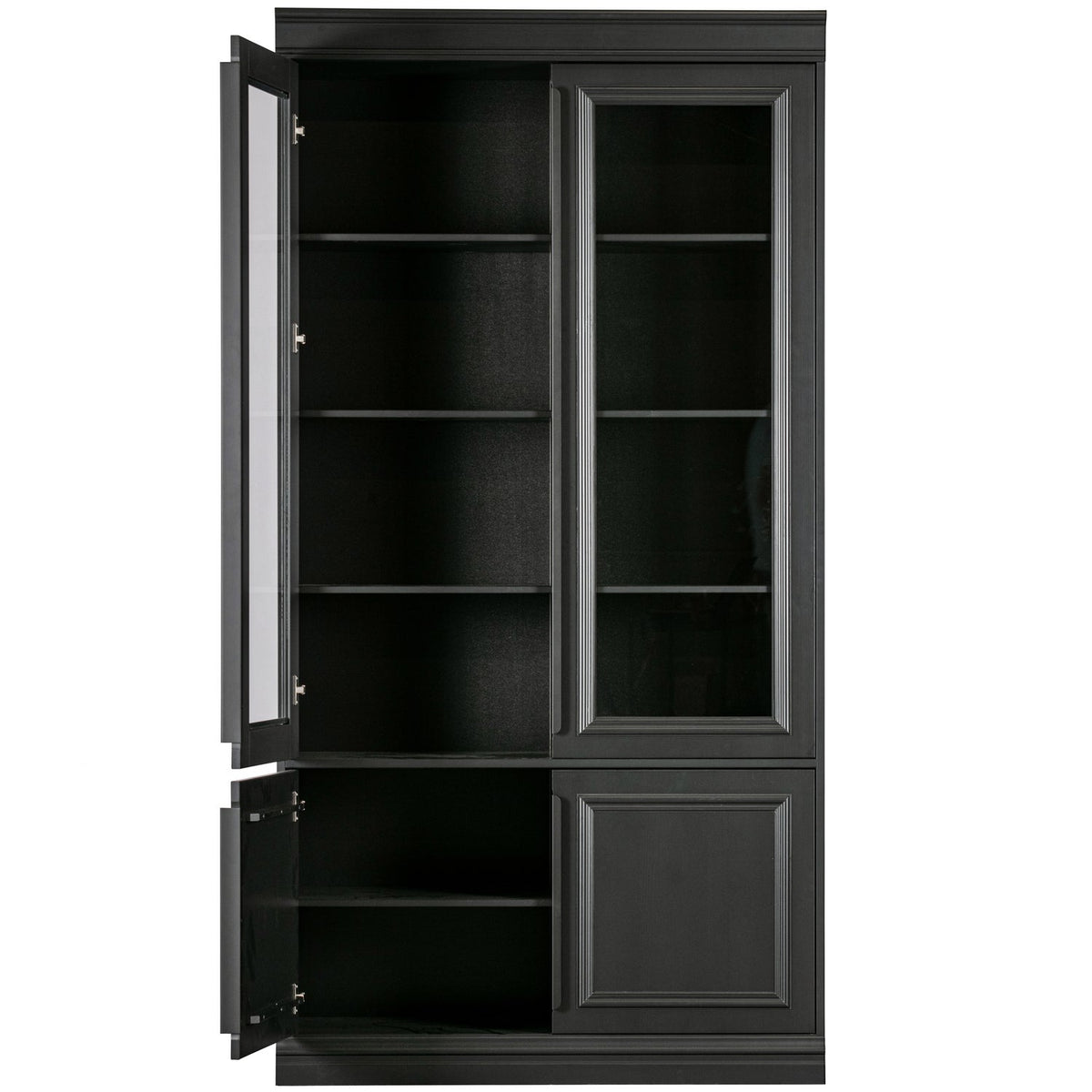 WOOOD Organize vitrinekast Matzwart
