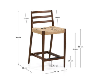 Kave Home Analy barkruk H65 Brown