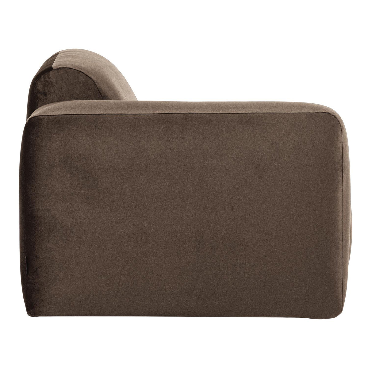 WOOOD Mojo Base 1-zits bank arm links velvet Bruin