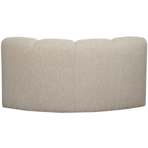 WOOOD Mojo bank hoekelement bouclé Beige Melange