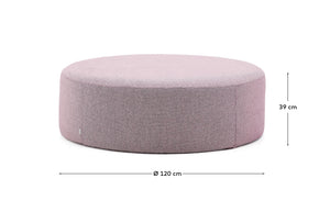 Kave Home Kaeli poef Ø120 cm bouclé Purple