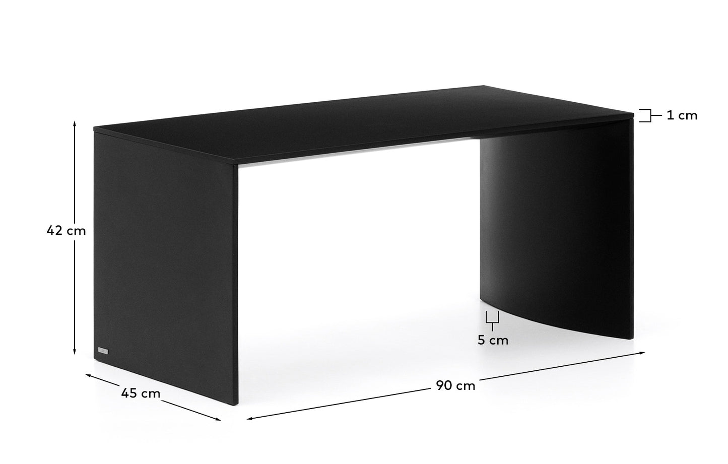 Kave Home Litto salontafel 90x45 cm Black