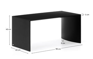 Kave Home Litto salontafel 90x45 cm Black