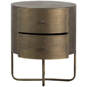 WOOOD Glossy nachtkastje Antique Brass