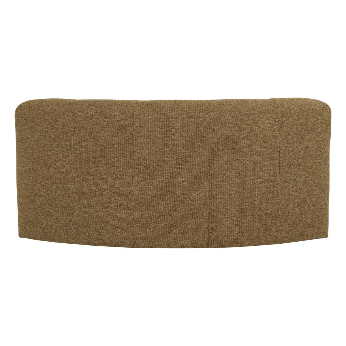 WOOOD Mojo Base eetbank halfronde hoek rugleuning bouclé Geel/Bruin