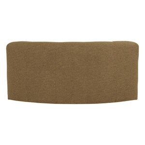 WOOOD Mojo Base eetbank halfronde hoek rugleuning bouclé Geel/Bruin