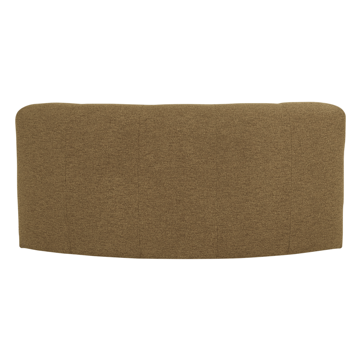 WOOOD Mojo Base eetbank halfronde hoek rugleuning bouclé Geel/Bruin