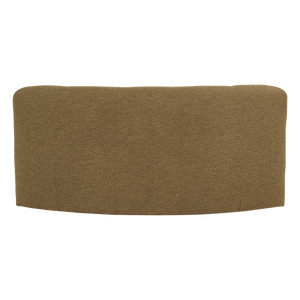 WOOOD Mojo Base eetbank halfronde hoek rugleuning bouclé Geel/Bruin