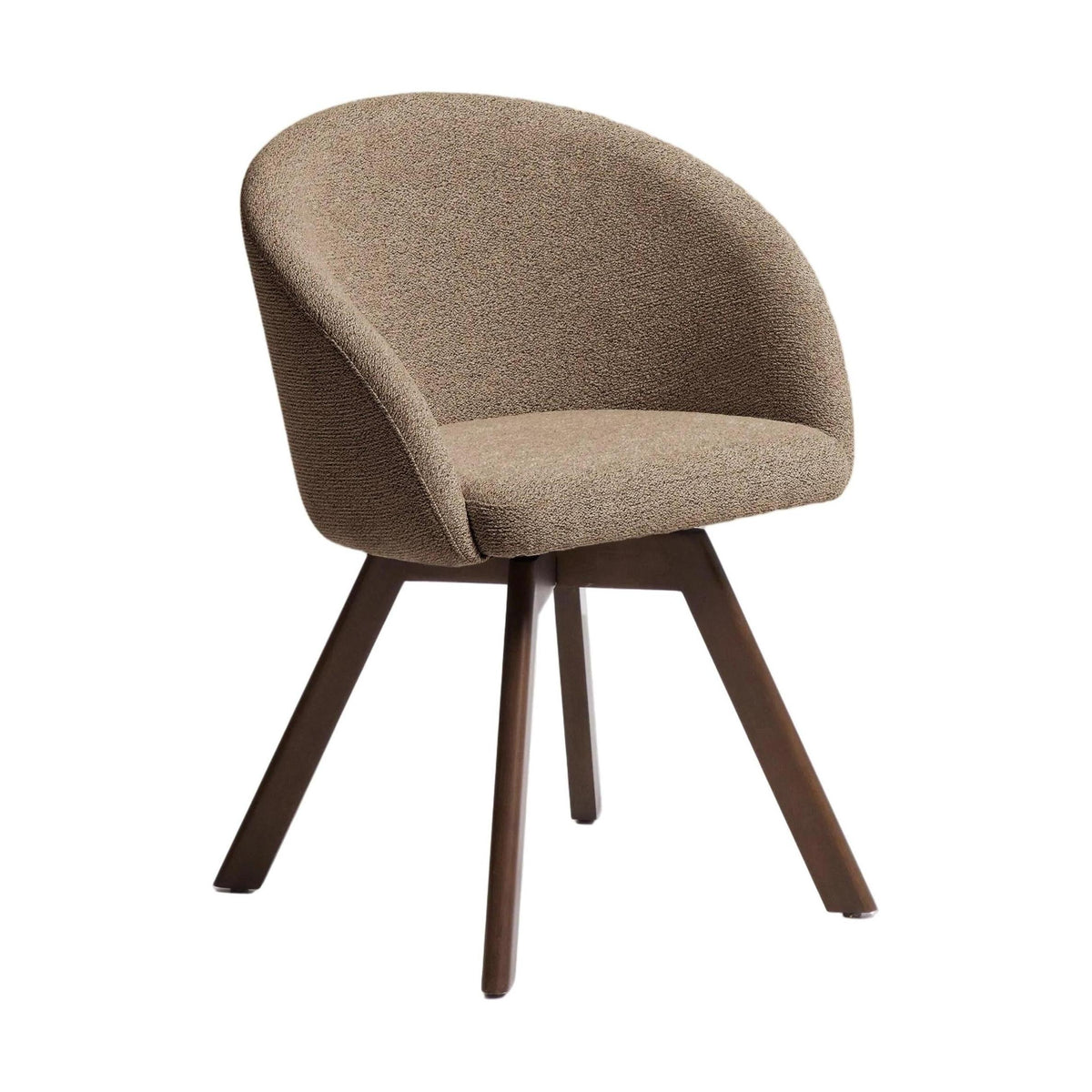 Kave Home Marvin eetkamerstoel chenille Bruin