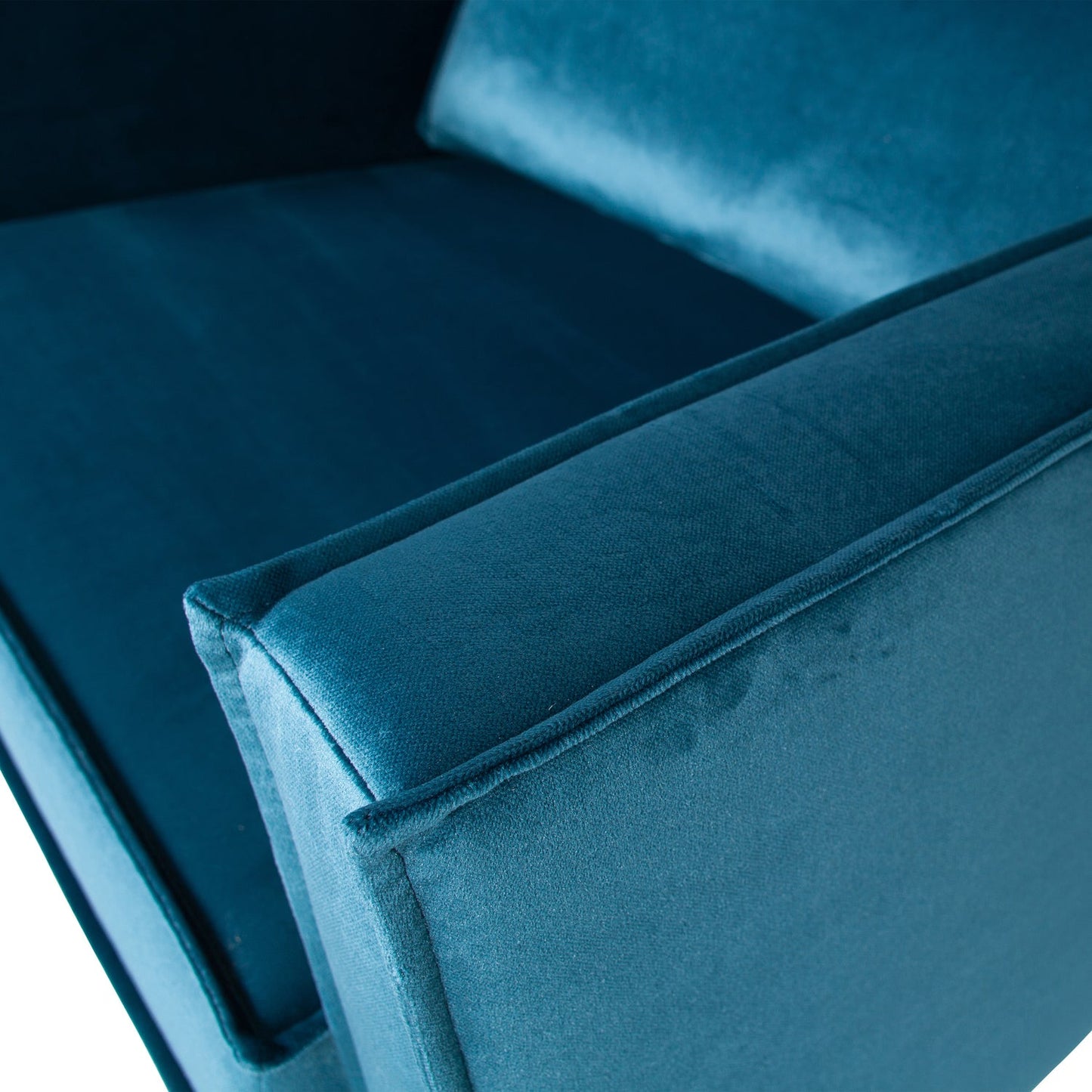 WOOOD Rodeo fauteuil velvet Blauw