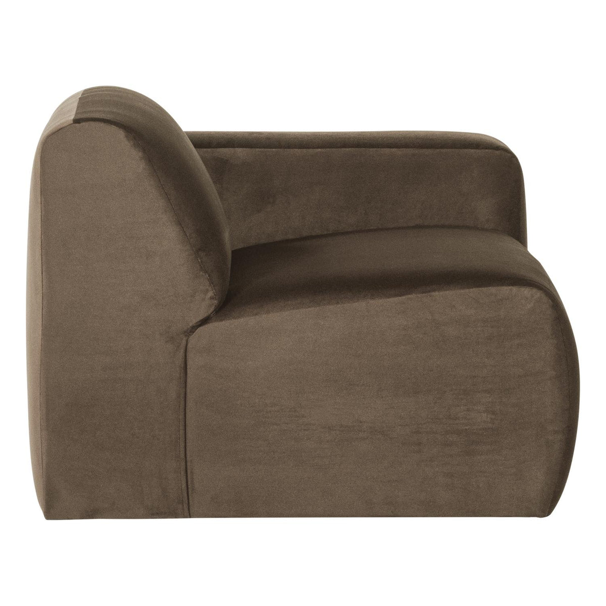 WOOOD Mojo Base 1-zits bank arm rechts velvet Taupe