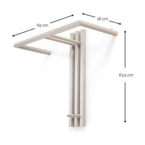 Spinder Design Senza 1 wandkapstok Silky Taupe